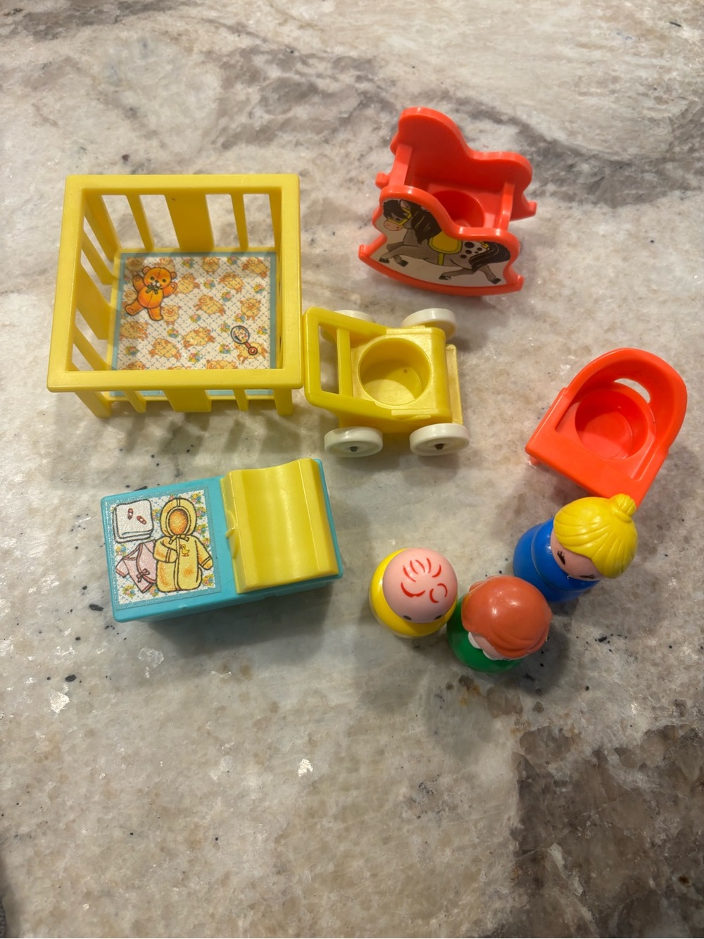 1972 Fisher-Price #761 Play Family Nursery Set